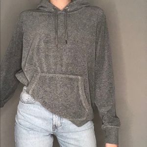 H&M Velvet Grey Hoodie